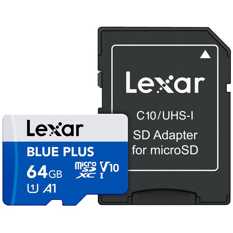 MÄLUKAART SDXC 64GB UHS-I/W/A LMSBLPL064G-BNANG LEXAR