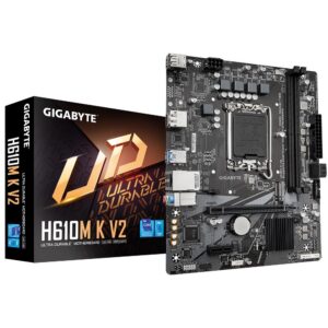 Emaplaat|GIGABYTE|Intel H610|LGA1700|Micro-ATX|Memory DDR5|Memory slots...