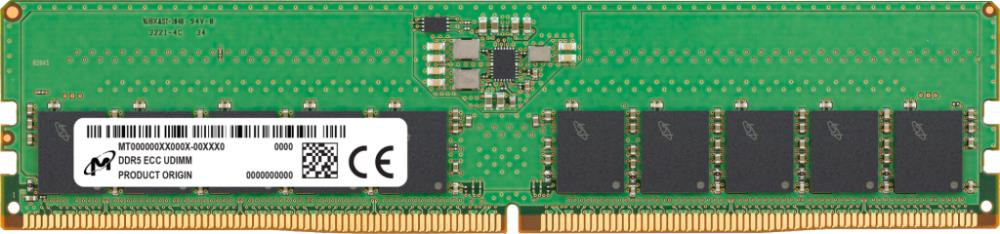 Server Memory Module|MICRON|DDR5|16GB|UDIMM/ECC|5600 MHz|CL 46|1.1 V|MTC...