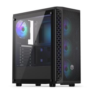 Case|ENDORFY|Signum 300 ARGB|MidiTower|Case product features Transparent panel|Not included|ATX|MicroATX|MiniITX|Colour Black|EY2A006
