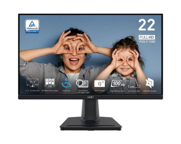 LCD Monitor|MSI|PRO MP225|21.5"|Business|Matte|Panel IPS|1920x1080|16:9|100Hz|4 ms|Colour Black|PROMP225