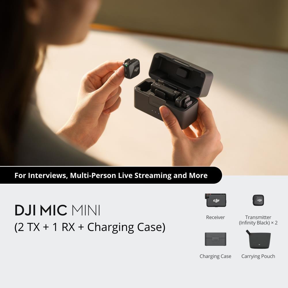 KAAMERA ACC MIC MINI 2TX+1RX/CP.RN.00000433.04 DJI