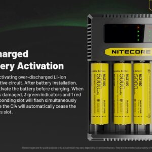 BATTERY CHARGER 4-SLOT/CI4 NITECORE