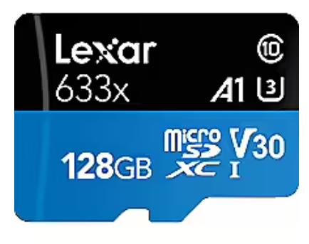MÄLUKAART SDXC 128GB UHS-I/W/A LMSBLPL128G-BNANG LEXAR
