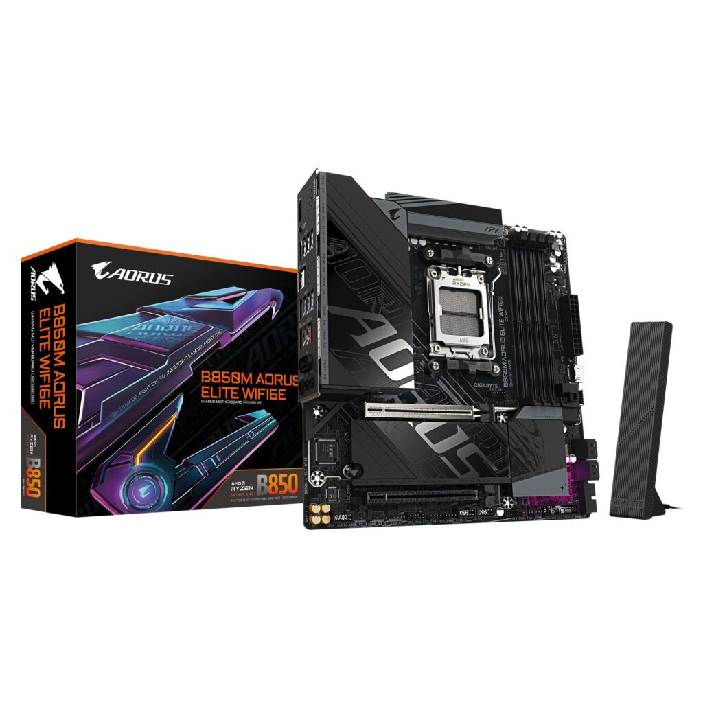Emaplaat|GIGABYTE|AMD B850|SAM5|Micro-ATX|Memory DDR5|Memory slots 4|B8&...