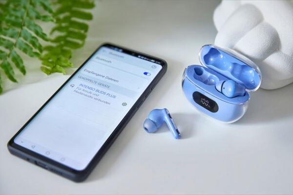 KÕRVAKLAPID BUDS PLUS T310AE/BLUE 3720315 INTENSO
