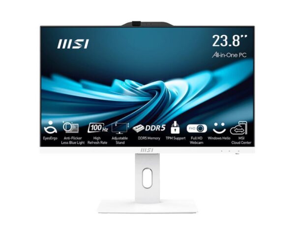 Monoblock PC|MSI|PRO|AP241P 14M|Business|All in One|CPU Core i5|i5-14400|2500 MHz|Screen 23.8"|RAM 16GB|DDR5|5600 MHz|SSD 500GB|Graphics card Intel UHD Graphics|Integrated|Windows 11 Pro|Colour White|PROAP242P14M-891EU