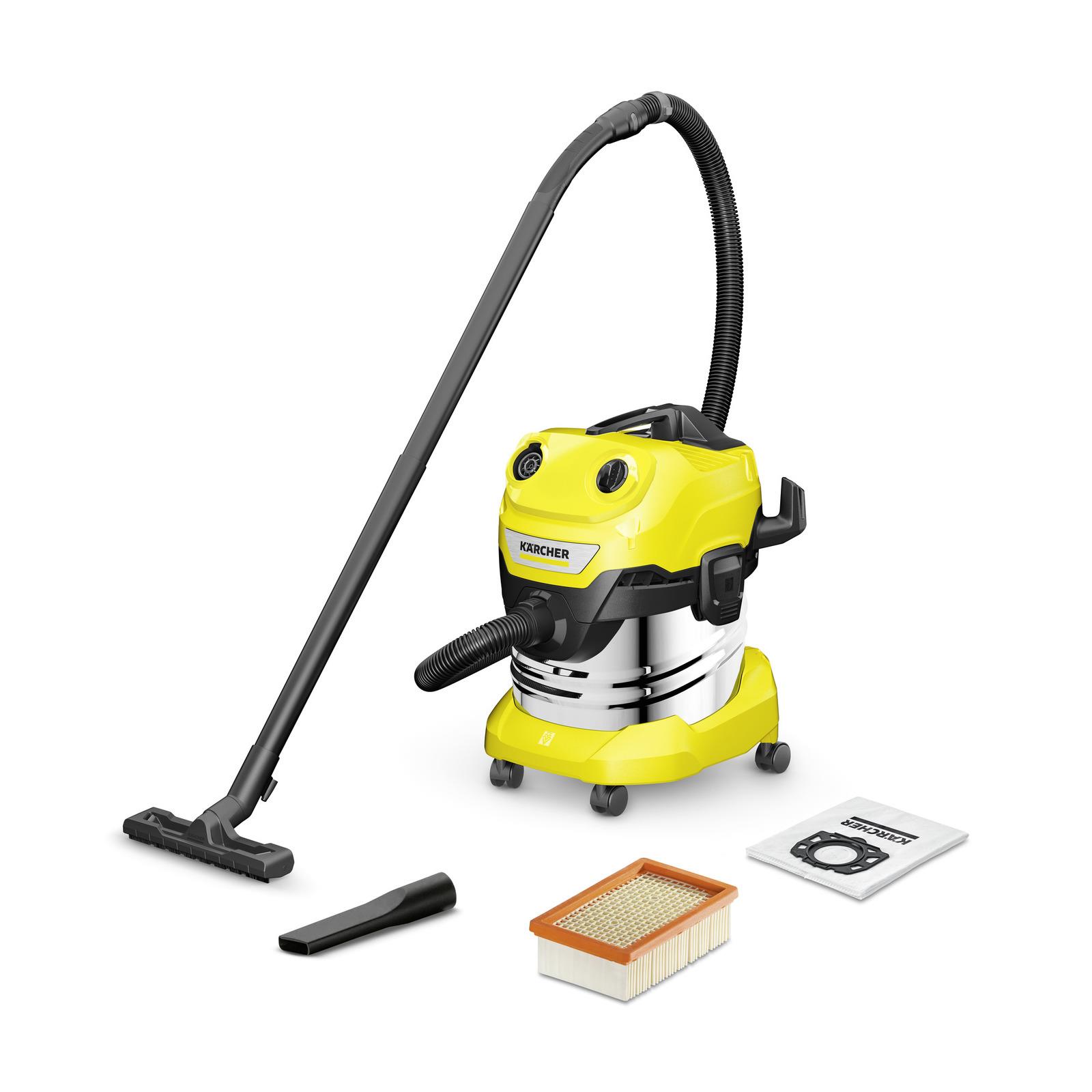 Vacuum Cleaner|KARCHER|Wet and dry vacuum cleaner WD 4 S V-20/5/22|1000 ...