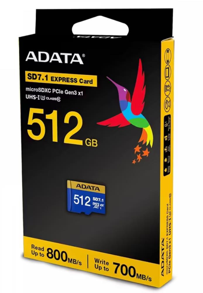 MÄLUKAART SDXC 512GB SD7.1/UD512GEX3L1-C ADATA
