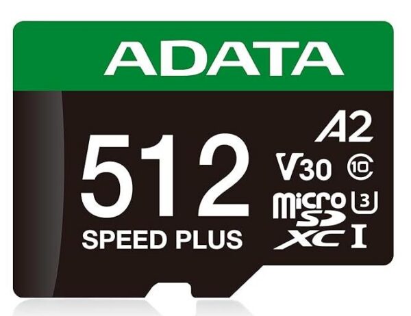 MÄLUKAART SDXC 512GB UHS-I/UD512GUI3V30A2SP-RA1 ADATA