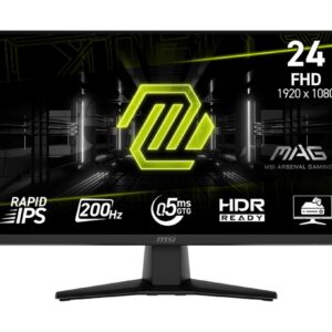 LCD Monitor|MSI|MAG 242F|23.8″|Mänguri|Matte|Panel IPS|1920×10...