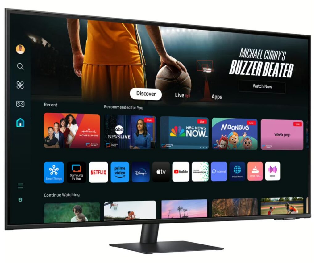 LCD Monitor|SAMSUNG|S43DM702UU|43″|TV Tuner/Smart/4K|Panel VA|3840...