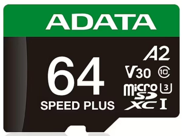 MÄLUKAART SDXC 64GB UHS-I/UD64GUI3V30A2SP-RA1 ADATA