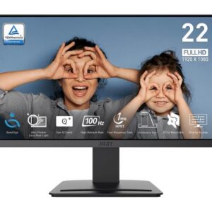 Monitor|MSI|PRO MP223 E2|21.45"|Business|Matte|Panel VA|1920x1080|16:9|100 Hz|1 ms|Colour Black|PROMP223E2