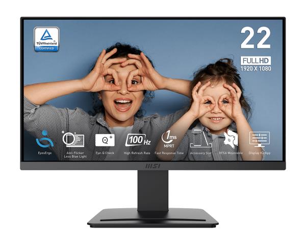 Monitor|MSI|PRO MP223 E2|21.45″|Business|Matte|Panel VA|1920×...