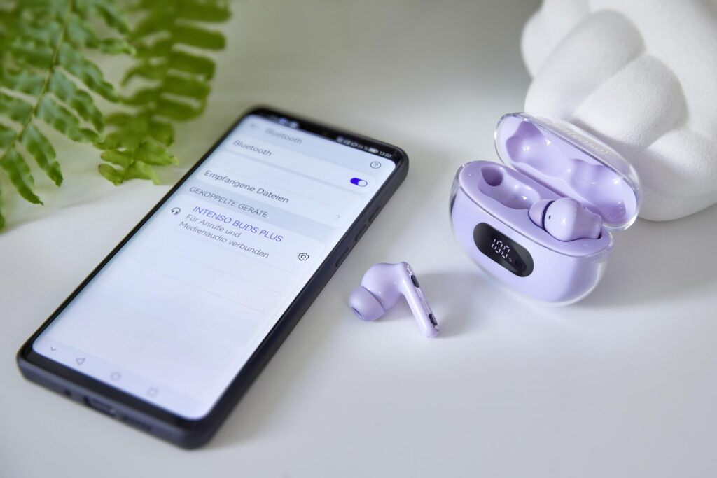 HEADSET BUDS PLUS T310AE/PURPLE 3720313 INTENSO