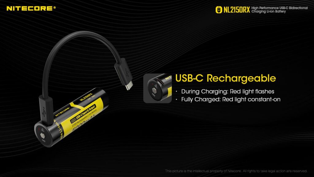 BATTERY RECH. LI-ION 3.6V/NL2150RX(5000MAH) NITECORE