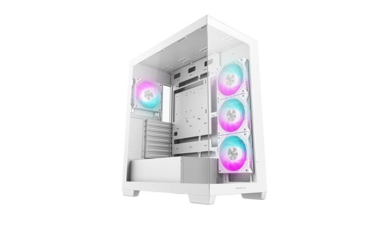 Case|DEEPCOOL|CG580 4F WH|MidiTower|Case product features Transparent pa...