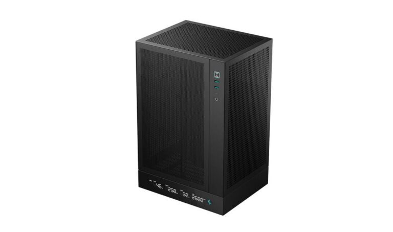 Case|DEEPCOOL|CH170 DIGITAL|MiniTower|Not included|MiniITX|Colour Black|...