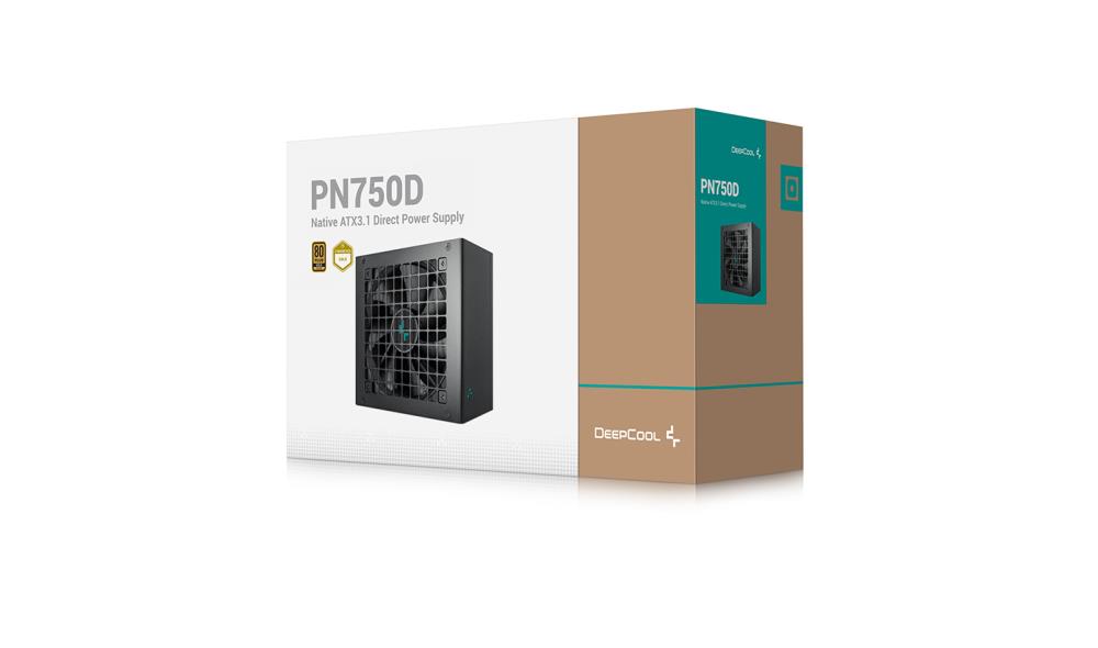 Toiteplokk|DEEPCOOL|PN750D|750 Watts|Efficiency 80 PLUS GOLD|PFC Activ&#...