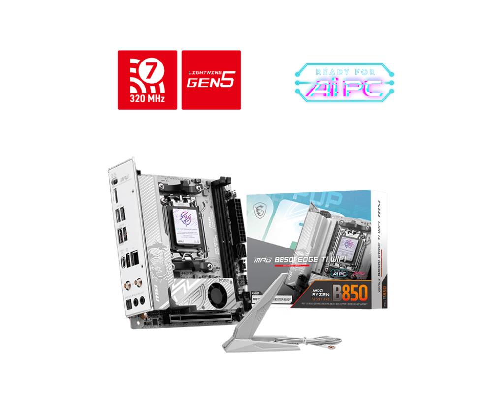 Emaplaat|MSI|AMD B850|SAM5|Mini-ITX|Memory DDR5|Memory slots 2|MPGB850I&...