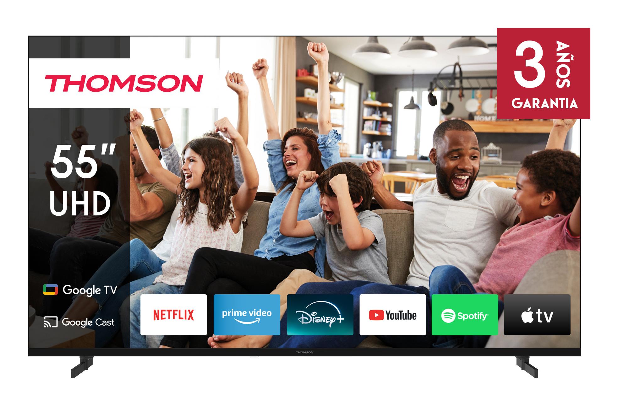 TV Set|THOMSON|55″|4K/Smart|QLED|3840×2160|Google TV|White|55...