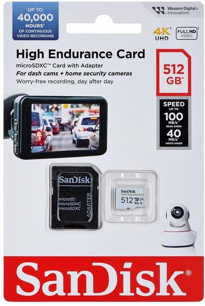 MÄLUKAART SDXC 512GB UHS-3/SDSQQNR-512G-GN6IA SANDISK