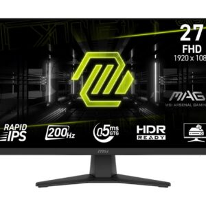 LCD Monitor|MSI|MAG 272F|27″|Mänguri|Matte|Panel IPS|1920×1080...