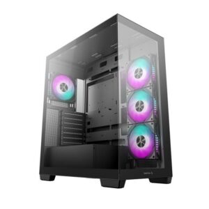 Case|DEEPCOOL|CG580 4F|MidiTower|Case product features Transparent panel|Not included|ATX|MicroATX|MiniITX|Colour Black|R-CG580-BKADA4-G-1