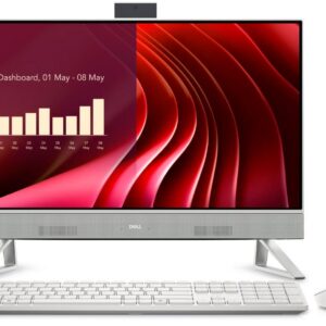 Monoblock PC|DELL|EC24250|Business|All in One|CPU Core i5|i5-1334U|1300 MHz|Screen 23.8"|RAM 16GB|DDR5|5200 MHz|SSD 512GB|Graphics card Intel Iris Xe|Integrated|ENG|Windows 11 Pro|Colour White|Included Accessories Dell Pro Keyboard and Mouse - KM5221W - US International (QWERTY)|EC24250_RPLU-R_007