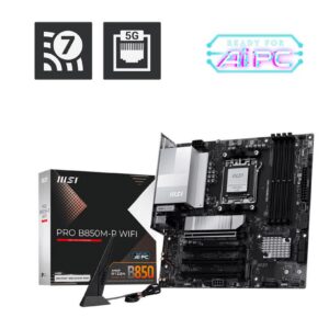 Emaplaat|MSI|AMD B850|SAM5|Micro-ATX|Memory DDR5|Memory slots 4|PROB850...