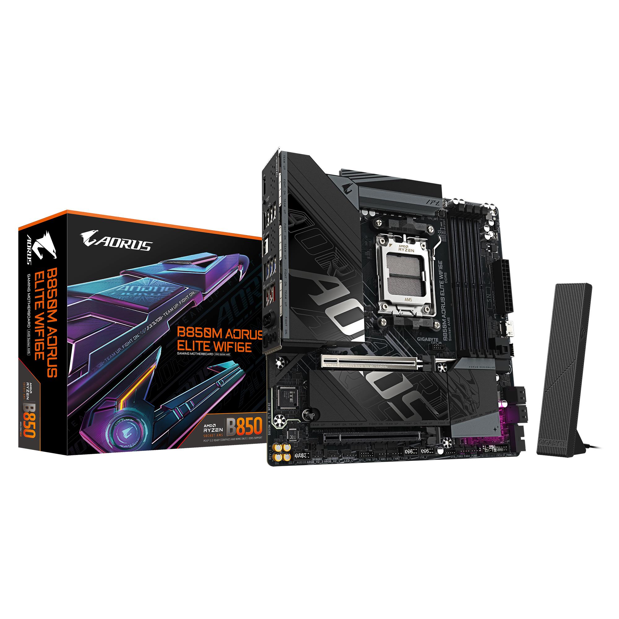 Mainboard|GIGABYTE|AMD B850|SAM5|Micro-ATX|Memory DDR5|Memory slots 4|B8...