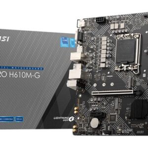 Emaplaat|MSI|Intel H610|LGA1700|Micro-ATX|Memory DDR5|Memory slots 2|1x...
