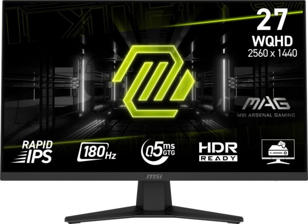 LCD Monitor|MSI|MAG 274QF|27″|Mänguri|Matte|Panel IPS|2560×144...