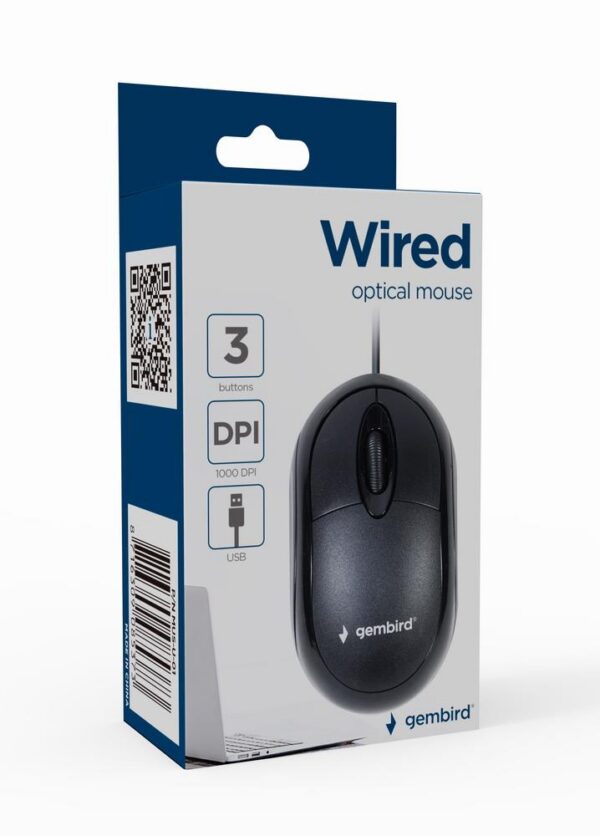 Hiir USB OPTICAL/BLACK MUS-U-01 GEMBIRD