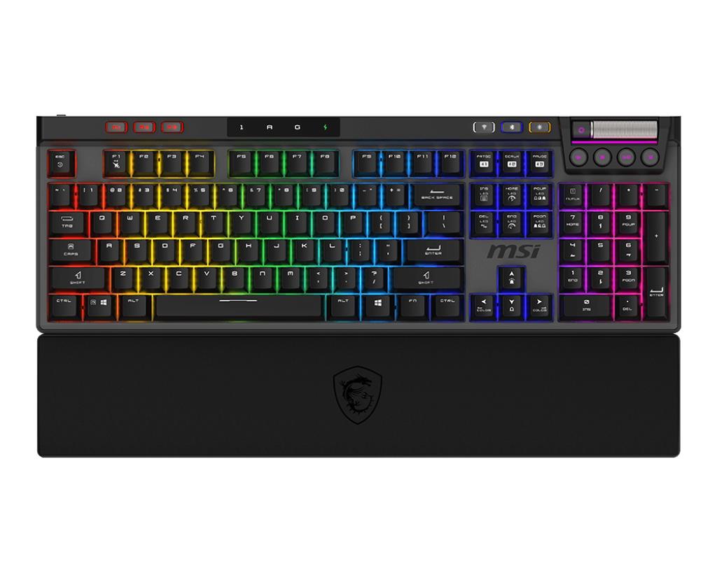 Klaviatuur Mänguri BLACK US/STRIKE PRO W SILENT US MSI