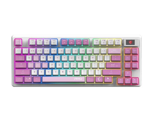 Klaviatuur Mänguri VIOLET US/FORGE GK600 TKL W VIOLET MSI