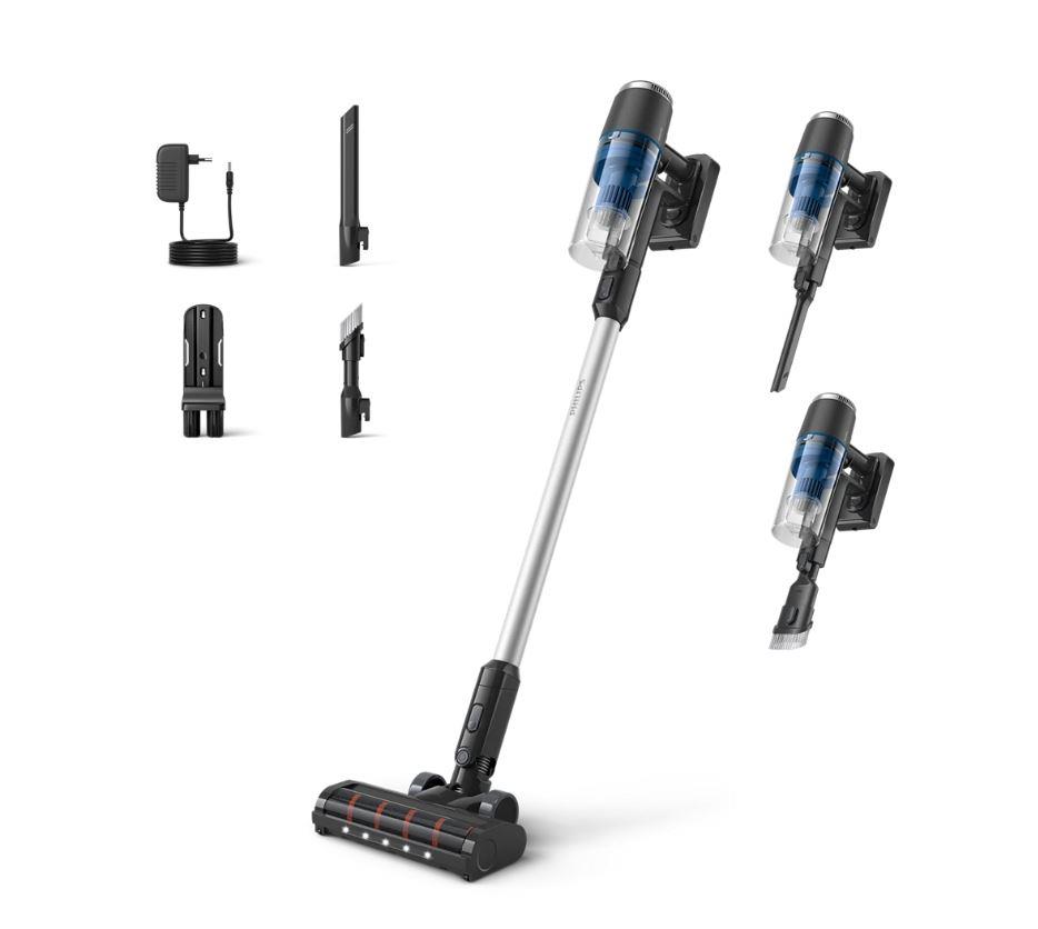 Vacuum Cleaner|PHILIPS|Upright/Bagless|Noise 80 dB|Black|Weight 1.2 kg|X...
