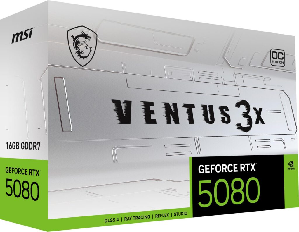 Videokaart|MSI|NVIDIA GeForce RTX 5080|16 GB|GDDR7|256 bit|PCIE 5.0 1&#8...