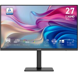 LCD Monitor|MSI|MODERN MD272UPHG|27"|Business/4K|Matte|Panel IPS|3840x2160|16:9|60Hz|4 ms|Speakers|Colour Black|MODERNMD272UPHG