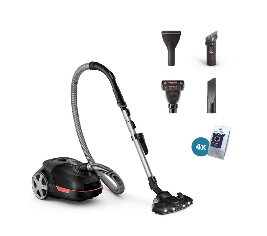 Vacuum Cleaner|PHILIPS|Bagged|900 Watts|Capacity 4 l|Noise 77 dB|Black|W...
