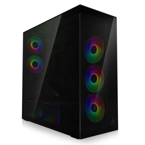 Case|ARCTIC|Xtender VG (Black)|Case product features Transparent panel|Not included|Colour Black|ACPCC00016A