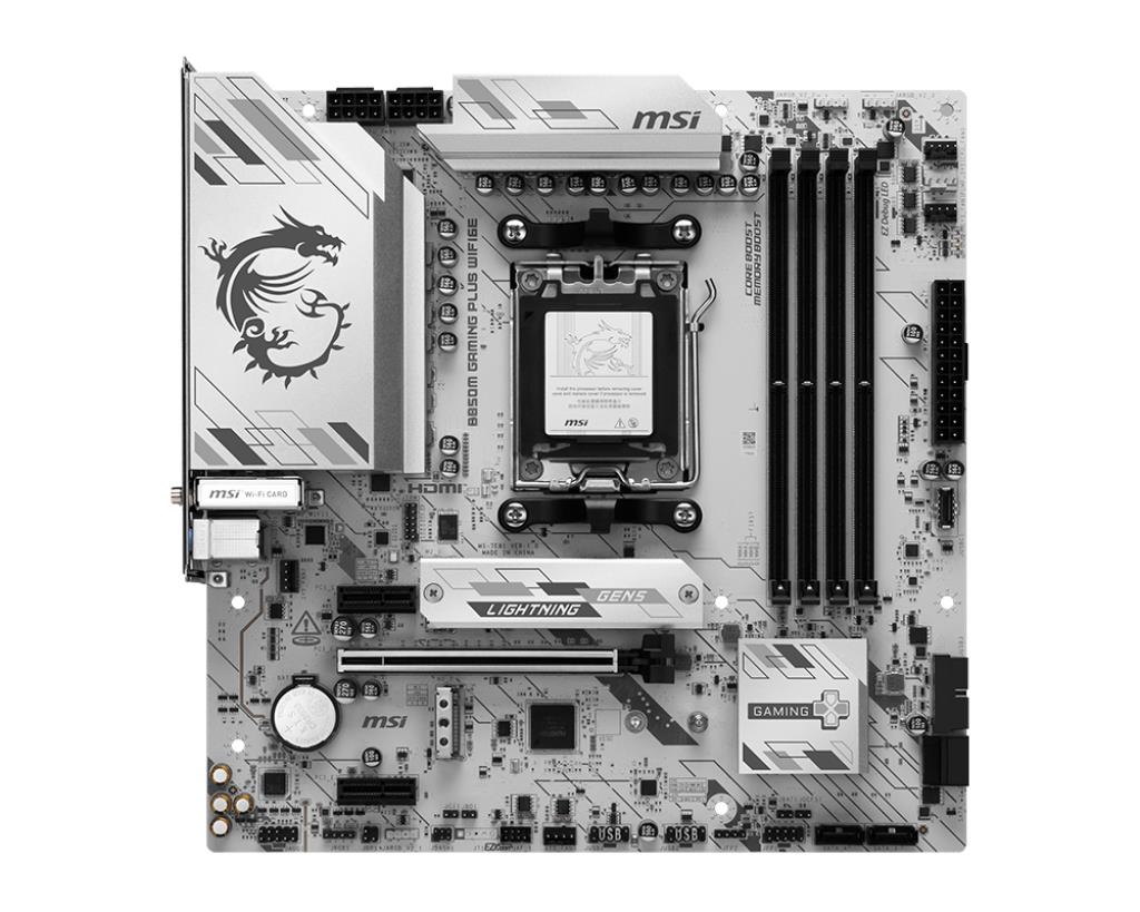Emaplaat|MSI|AMD B850|SAM5|Memory DDR5|Memory slots 4|B850MMänguriPLUSWI...
