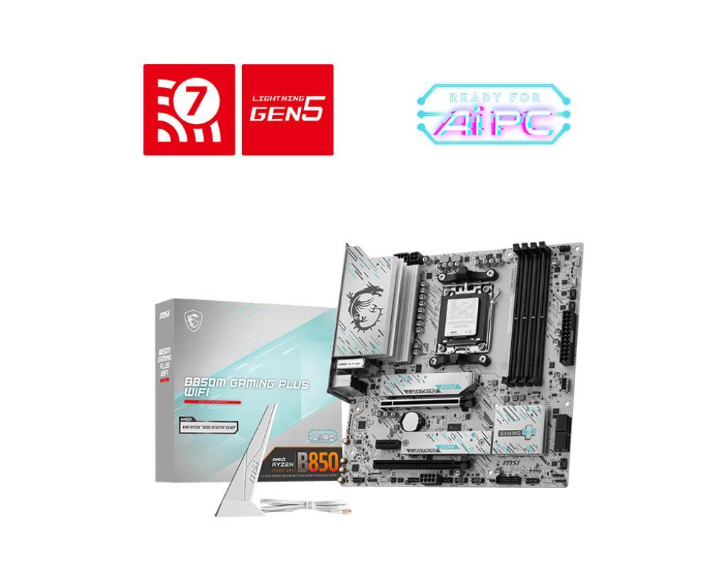 Emaplaat|MSI|AMD B850|SAM5|Micro-ATX|Memory DDR5|Memory slots 4|B850MGA&...