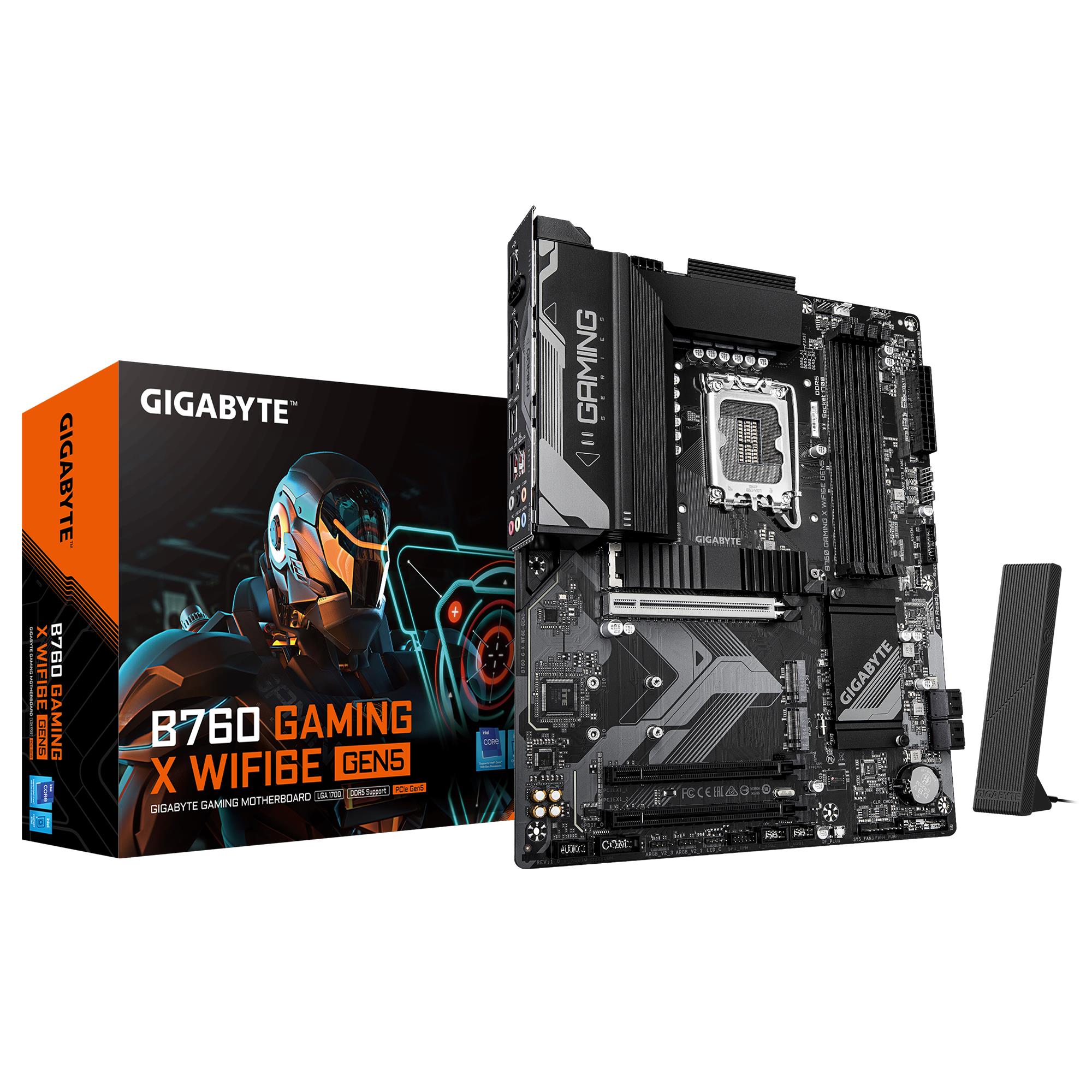 Mainboard|GIGABYTE|Intel B760 Express|LGA1700|ATX|Memory DDR5|B760GXWF6E...