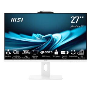 Monoblock PC|MSI|PRO|AP272P 14M|Business|All in One|CPU Intel Core i5|i5-14400|2500 MHz|Screen 27"|RAM 16GB|DDR4|3200 MHz|SSD 500GB|Graphics card Intel UHD Graphics|Integrated|Windows 11 Pro|Colour White|PROAP272P14M-1029EU