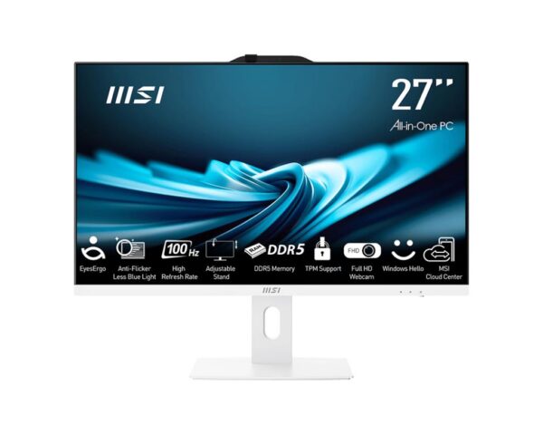 Monoblock PC|MSI|PRO|AP272P 14M|Business|All in One|CPU Intel Core i5|i5-14400|2500 MHz|Screen 27"|RAM 16GB|DDR4|3200 MHz|SSD 500GB|Graphics card Intel UHD Graphics|Integrated|Windows 11 Pro|Colour White|PROAP272P14M-1029EU