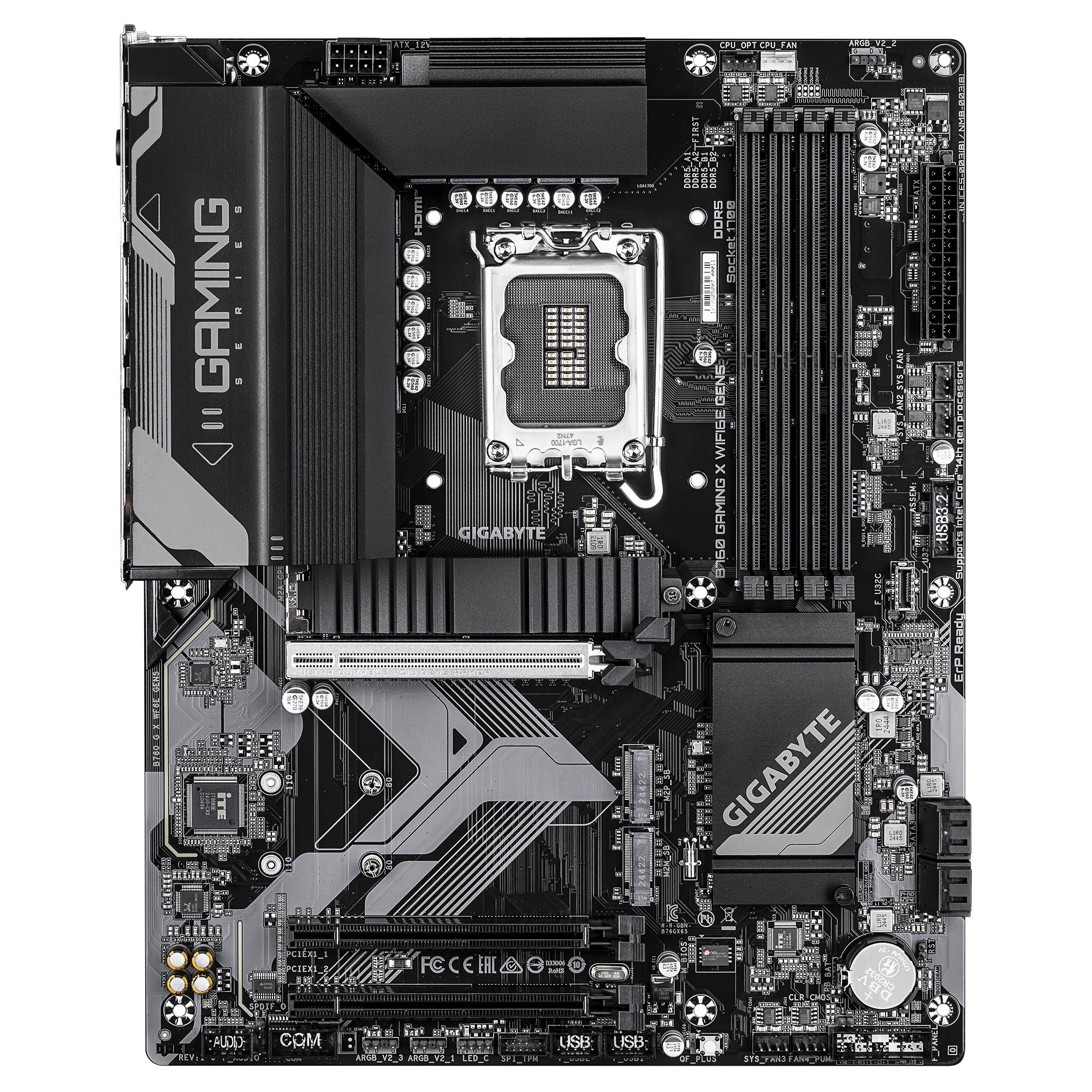 Mainboard|GIGABYTE|Intel B760 Express|LGA1700|ATX|Memory DDR5|B760GXWF6E...