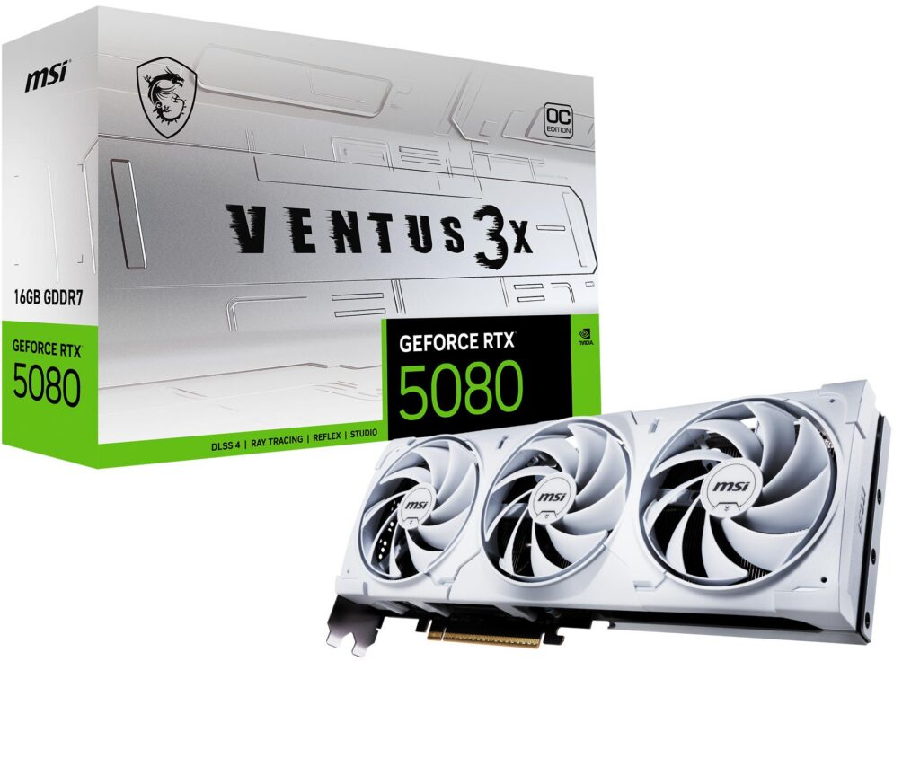 Videokaart|MSI|NVIDIA GeForce RTX 5080|16 GB|GDDR7|256 bit|PCIE 5.0 1&#8...