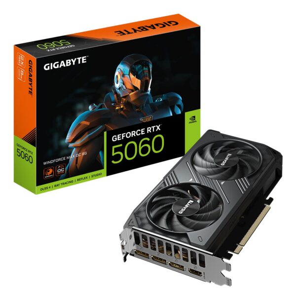 Videokaart|GIGABYTE|NVIDIA|GeForce RTX 5060|2512 MHz|8 GB|GDDR7|128 b...